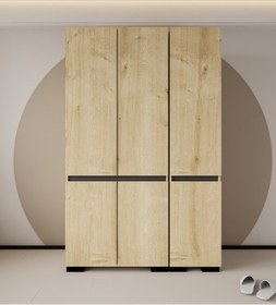 Resim Floransa 6 Kapılı Flr6-ırf Safir - Antrasit Gardırop-çok Amaçlı Dolap-yüklük Antrasit - Safirmeşe 