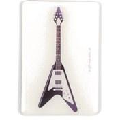 Resim Agifty V Siyah Elektro Gitar Magnet (8 x 5.5 Cm) 