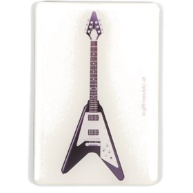 Resim Agifty V Siyah Elektro Gitar Magnet (8 x 5.5 Cm) 