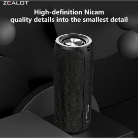 Resim Willowhaven Zealot S51 Kablosuz Hoparlör, Çift Eşleştirme, 1800mah 10 Saat Çalma, Siyah 