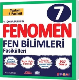 Resim Fenomen Okul 2024 7. Sınıf Fen Bilimeri Fasikül Seti 2024 
