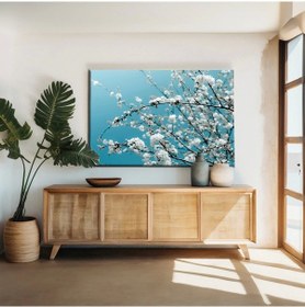 Resim Badem Çiçeği Kanvas Tablo 