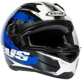 Resim ZEUS ZS-811A AL8 Motosiklet Kaskı Kapalı Kask Black Blue XS 