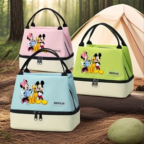 Resim Disney &1 adet. Taşınabilir taze tutma piknik çantası, ofis ve açık hava için uygun, taşıması kolay 