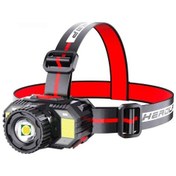 Resim Hangfox Chronus Usb Şarjlı Su Geçirmez Fener, Zoom Özelliği, Akıllı Enerji Göstergesi, Kamp Ve Balıkçılık İçin Siyah Kafa Feneri Çok Renkli 