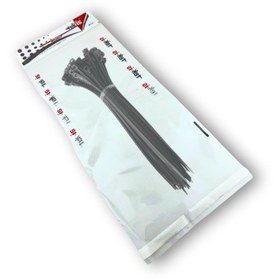 Resim Plastik Kablo Bağı Klipsi Cırt Kelepçe 250 X 4.8 Siyah 50 Adet Siyah 