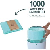 Resim Korbell 16 LT Çöp Kutuları İle Uyumlu 1000 Adet Bebek Bezi Kapasiteli 1 Paket Çöp Poşeti 