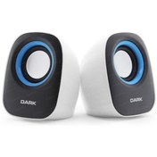 Resim AyrStore DARK DK-AC-SP100 1+1 MULTIMEDYA USB SPEAKER BEYAZ 