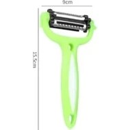 Resim 3’ü 1 Arada Döner Başlıklı Sebze ve Meyve Soyacağı – Paslanmaz Çelik Bıçaklı, Ergonomik Saplı, Çok Amaçlı Mutfak Soyacağı 