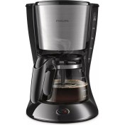Resim Philips Filtre Kahve Makinesi, 1,2 Litre Kapasite, Otomatik Kapanma, Cam Demlikli, Siyah ve Metal, HD7462/20 