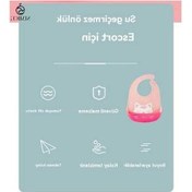 Resim Fastbuy Bej Renk Aslan Desenli Silikon Önlük - Sevimli Ve Pratik 