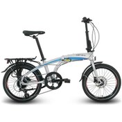 Resim Carraro Flexı 108 Hd Katlanır Bisiklet 320h V 20 Jant 8 Vites Gümüş Turkuaz Bukalemun Siyah Kırmızı Çok Renkli 