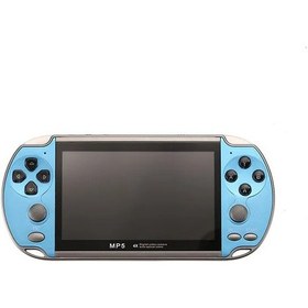 Resim Retro Video Oyun Konsolu Taşınabilir El Oyun Video Oyunu Makinesi Mini Arcade Blue 