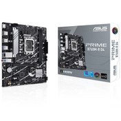 Resim ASUS MB PRIME B760M-R D4 INTEL B760 LGA1700 DDR4 5333 HDMI 2x M2 USB3.2 AURA RGB 2.5Gbit LAN mATX 96GB RAM DESTEGİ ASUS 5X PROTECTION III 