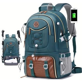 Resim Oldfriend Enoshı 40l Seyahat Sırt Çantası Lake Blue Laptop Bölmeli Ayakkabı Cebi Diğer 