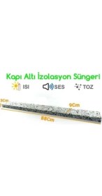 Resim 5DM 5 Adet Kapı Altı Izolasyon Süngeri Soğuk Kesici Toz Rüzgar Önleyici 