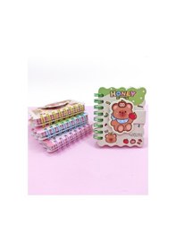 Resim Honey Bear Cırtlı Cep Boy Sevimli Ayıcık Mini Not Defteri 7x8 Cm - Yeşil 