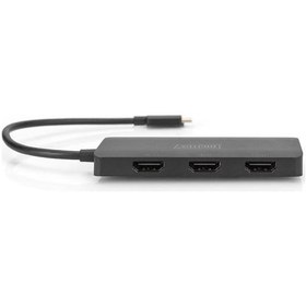 Resim Digitus Ds-45333 Usb Type C To 3xhdmı 2.0 Dp 1.4 4k 60hz Msd Usb Ekran Kartı Adaptörü 