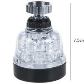 Resim 3 Fonksiyonlu Mutfak Lavabo Başlığı 360 Derece Döner Musluk Ucu Tasarruflu - 24242422975sa Siyah 