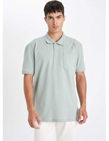 Resim DeFacto New Regular Fit Polo Yaka Kısa Kollu Pike Basic Düz Tişört D4610AX24SMGR488 