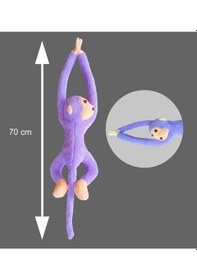 Resim Elleri Yapışan Oyun Ve Uyku Arkadaşı 70 Cm Peluş Maymun Oyuncak - Premium Kumaş 001 