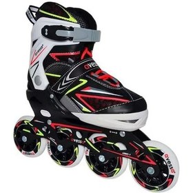 Resim Avessa Pta-300 Paten Abec 7 Silikon Teker Unisex Paten Siyah 