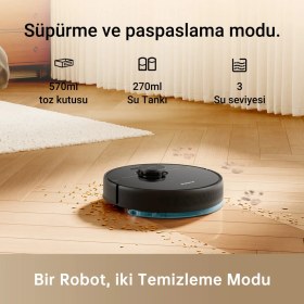 Resim Dreame Bot D9 Max Robot Süpürge Vakum ve Paspas 
