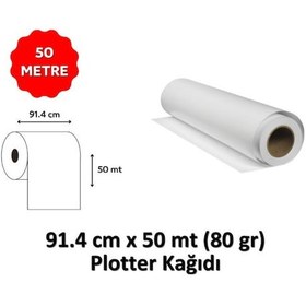 Resim Elitrulo Plotter Kağıdı 91,4 CM X 50 M 80 G 