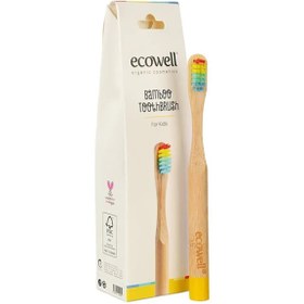 Resim Ecowell Bambu Çocuk Diş Fırçası - Standart / Standart 