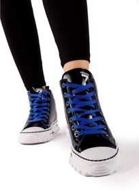 Resim Cara Siyah-mavi Bootie 