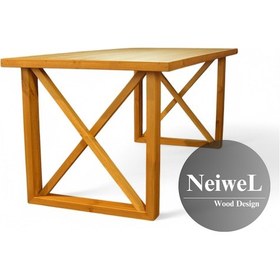 Resim Neiwel Move Doğal Ahşap Mutfak Ve Yemek Masası-70-100 Açık Ceviz 