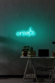 Resim Create Led Dekoratif Duvar Aydınlatması Neon Duvar Yazısı Sihirli Led Mesajlar Neongraph Mavi, DEC010009 