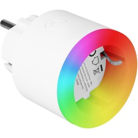 Resim Genel Markalar Sl-03 16a Akım Korumalı Akıllı Priz Rgb Işıklı 2.4 G Wifi Sarfiyat Ölçümleme Tuya Destekli 