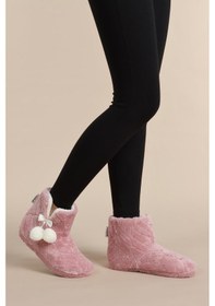 Resim Kadın Panduf Kışlık Ev Botu Ev Ayakkabısı Su Yolu Velsoft Sessiz Taban Gülkurusu 