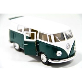 Resim Kinsmart 1962 Volksvagen Minibüs (Yeşil) 1:32 Metal Oyuncak 