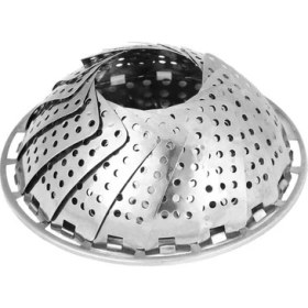 Resim Baysa Bgrmarket Paslanmaz Çelik Buharda Sebze Pişirme Haşlama Aparatı Katlanabilir Buharlı Pişirici 