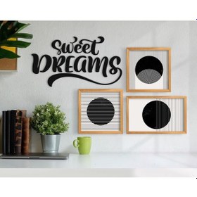 Resim Bk Home Dekoratif 3’Lü Retro Ahşap Tablo Ve Konsept Duvar Dekoru- (551041134) 