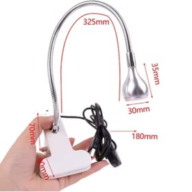 Resim gaman Usb Akrobat Mandallı Kitap Okuma Ve Masa, Kamp Lambası Powerbanka Takılabilir 