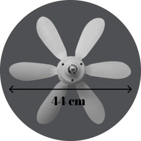 Resim 36W 6 Kanatlı Tavan Vantilatör Uzaktan Kumandalı LED Işıklı 
