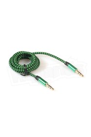 Resim Diwu Aux Stereo 3.5mm Data Ses Örgü Kablo Yeşil 