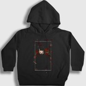 Resim Unisex Çocuk Siyah Chrollo Lucilfer V1 Anime Hunter X Hunter Kapüşonlu Sweatshirt 