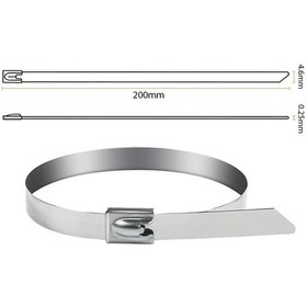 Resim Powermaster Pm-26359 304 Paslanmaz Çelik Kablo Bağı 4.6x200mm 