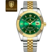 Resim Oein Poedagar Lüks Spor Bileği Insan Için Saat Izleme Su Geçirmez Aydınlık Tarih Erkekler Izle Kuvars Paslanmaz Çelik Erkek Saatler Erkek Reloj+Kutu Renk: 910 Altın Yeşil (Yurt Dışından) 