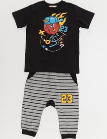 Resim Denokids Mushi Basket Topu Erkek Çocuk T-Shirt Kapri Takım Çok Renkli 
