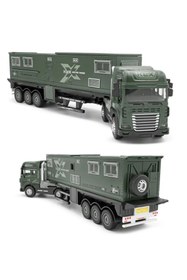 Resim afreyz oyuncak Oyuncak Tır Karavan Sesli Ve Işıklı Sürtmeli Karavan Tır Diecast Kamyon 