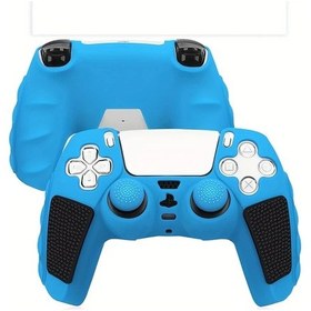Resim Meridiangoods Playstation 5 Silikon Koruyucu Kılıf 8 Çubuk Kapaklı Taşınabilir Şok Emici 