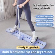 Resim 5-in-1 Çok Fonksiyonlu Fitness Tahtası Tutma Kolu Sistemi ile - Mor Polipropilen Çekirdek Eğitmen, Doğum Sonrası İyileşme ve Pelvik Taban ve Kalça Eğitimi için Uygun - Kaymaz Yüzey Taşınabilir Ev Spor Salonu Ekipmanı - Kadınlar Günü, Anneler Günü, Şükran Günü, Dayanıklı Spor Aksesuarı, Şık Tasarım için İdeal Hediye 
