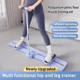 Resim 5-in-1 Çok Fonksiyonlu Fitness Tahtası Tutma Kolu Sistemi ile - Mor Polipropilen Çekirdek Eğitmen, Doğum Sonrası İyileşme ve Pelvik Taban ve Kalça Eğitimi için Uygun - Kaymaz Yüzey Taşınabilir Ev Spor Salonu Ekipmanı - Kadınlar Günü, Anneler Günü, Şükran Günü, Dayanıklı Spor Aksesuarı, Şık Tasarım için İdeal Hediye 