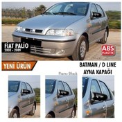 Resim Sts Oto Aksesuar Fiat Palio 2003-2009 Uyumlu Batman Yarasa Ayna Kapağı Piano Black Abs Plastik (01) 
