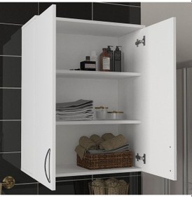 Resim Dekorister Zoe Banyo Üst Dolabı Beyaz (274336083) Çok Renkli 